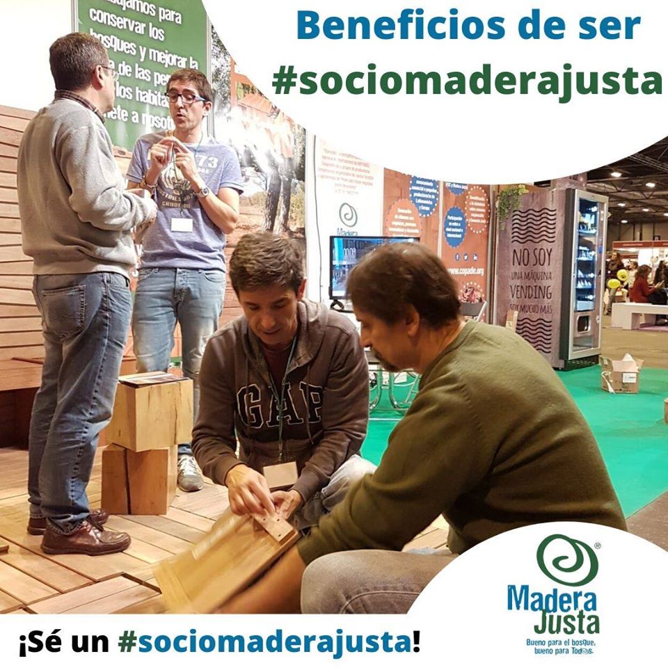 Beneficios de ser socio de Madera Justa